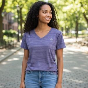 Adidas ClimaLite® V-neck T-shirt. NWOT